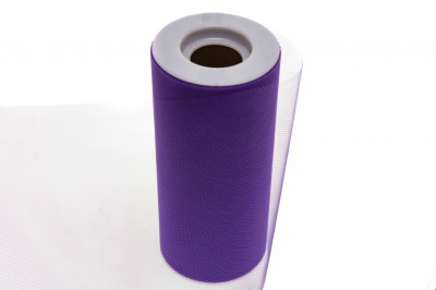Фатин в шпульках 16-85, 10 гр/м2, шир. 15 см (в нам. 25+/-1 м), цвет фиолетовый - купить в Нижнем Тагиле. Цена: 100.69 руб.