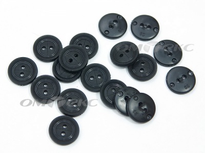 51820/18 мм (2 пр) черные пуговицы - купить в Нижнем Тагиле. Цена: 0.82 руб.