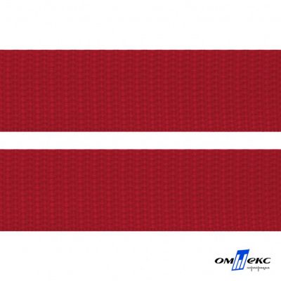 Красный - цв.171- Текстильная лента-стропа 550 гр/м2 ,100% пэ шир.50 мм (боб.50+/-1 м) - купить в Нижнем Тагиле. Цена: 797.67 руб.