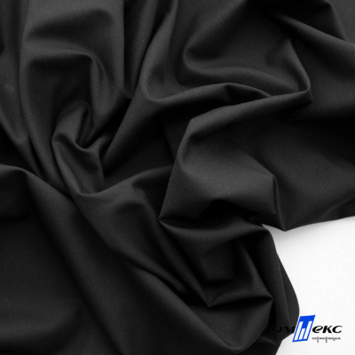 Ткань сорочечная Темза, 80%полиэстр 20%вискоза, 120 г/м2 ш.150 см, цв.черный - купить в Нижнем Тагиле. Цена 269.93 руб.