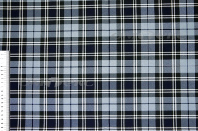 Ткань костюмная клетка Т7274 2004, 220 гр/м2, шир.150см, цвет т.синий/гол/бел - купить в Нижнем Тагиле. Цена 