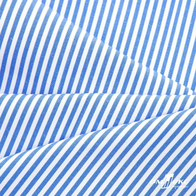 Ткань сорочечная Полоска Кенди, 115 г/м2, 58% пэ,42% хл, шир.150 см, цв.3-синий, (арт.110) - купить в Нижнем Тагиле. Цена 306.69 руб.