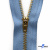 Молнии джинсовые металл т-4, 18 см латунь (YG), цв.-деним (231) - купить в Нижнем Тагиле. Цена: 21.57 руб.