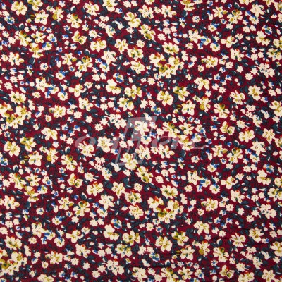 Плательная ткань "Софи" 5.1, 75 гр/м2, шир.150 см, принт растительный - купить в Нижнем Тагиле. Цена 241.49 руб.