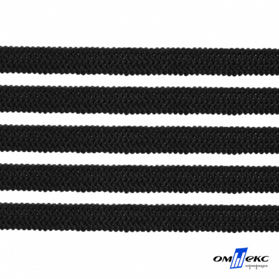 Лента эластичная вязанная (резинка) 4 мм (200+/-1 м) 400 гр/м2 черная бобина "ОМТЕКС" - купить в Нижнем Тагиле. Цена: 1.78 руб.