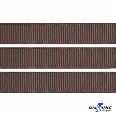 Репсовая лента 005, шир. 12 мм/уп. 50+/-1 м, цвет коричневый - купить в Нижнем Тагиле. Цена: 164.91 руб.