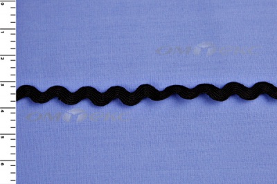 Тесьма плетеная "Вьюнчик"/черный - купить в Нижнем Тагиле. Цена: 48.11 руб.