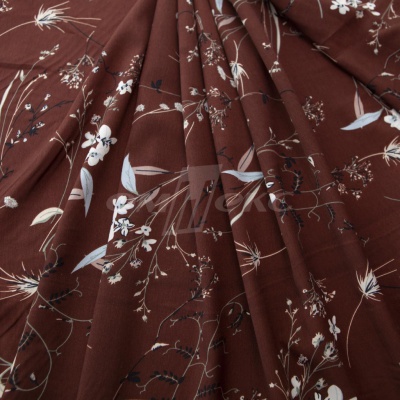 Плательная ткань "Фламенко" 2.2, 80 гр/м2, шир.150 см, принт растительный - купить в Нижнем Тагиле. Цена 239.03 руб.