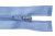 Спиральная молния Т5 351, 40 см, автомат, цвет св.голубой - купить в Нижнем Тагиле. Цена: 13.03 руб.