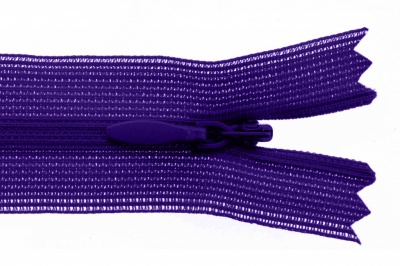 Молния потайная Т3 866, 20 см, капрон, цвет фиолетовый - купить в Нижнем Тагиле. Цена: 5.27 руб.