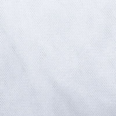 Трикотажное полотно Тюль Кристалл, 100% полиэфир, 16-01/белый, 15гр/м2, шир.160см. - купить в Нижнем Тагиле. Цена 128.39 руб.