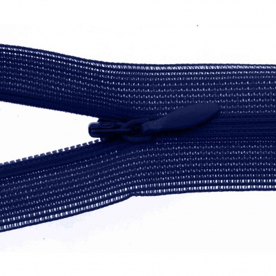 Молния потайная Т3 919, 60 см, капрон, цвет т.синий - купить в Нижнем Тагиле. Цена: 10.13 руб.