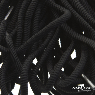 Шнурки #106-09, круглые 130 см, цв.чёрный - купить в Нижнем Тагиле. Цена: 21.92 руб.