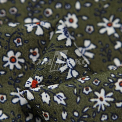 Плательная ткань "Фламенко" 11.2, 80 гр/м2, шир.150 см, принт растительный - купить в Нижнем Тагиле. Цена 259.21 руб.