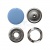 Кнопка рубашечная (закрытая) 9,5мм - эмаль, цв.182 - св.голубой - купить в Нижнем Тагиле. Цена: 5.74 руб.