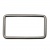 Рамка металлическая прямоугольная, 40 х 15 мм- тём.никель - купить в Нижнем Тагиле. Цена: 4.60 руб.