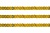 Пайетки "ОмТекс" на нитях, SILVER SHINING, 6 мм F / упак.91+/-1м, цв. 48 - золото - купить в Нижнем Тагиле. Цена: 356.19 руб.