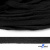 Шнур плетеный d-8 мм плоский, 70% хлопок 30% полиэстер, уп.85+/-1 м, цв.- чёрный - купить в Нижнем Тагиле. Цена: 735 руб.