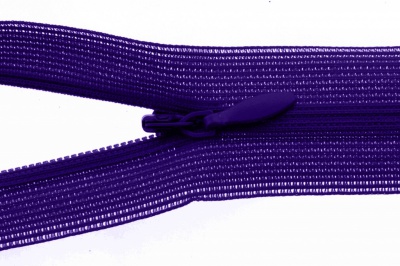 Молния потайная Т3 866, 20 см, капрон, цвет фиолетовый - купить в Нижнем Тагиле. Цена: 5.27 руб.
