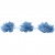Тесьма плетеная "Рюш", упак. 9,14 м, цвет голубой - купить в Нижнем Тагиле. Цена: 45.87 руб.