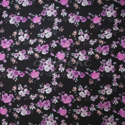 Плательная ткань "Фламенко" 20.1, 80 гр/м2, шир.150 см, принт растительный - купить в Нижнем Тагиле. Цена 241.49 руб.