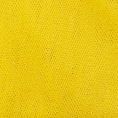 Фатин матовый 16-70, 12 гр/м2, шир.300см, цвет жёлтый - купить в Нижнем Тагиле. Цена 112.70 руб.