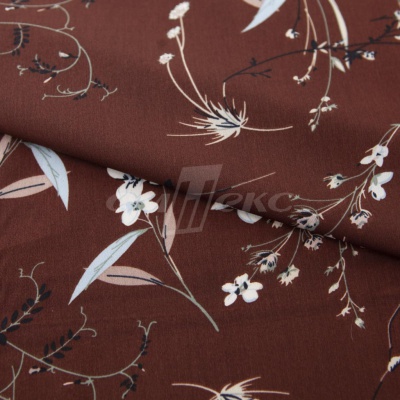 Плательная ткань "Фламенко" 2.2, 80 гр/м2, шир.150 см, принт растительный - купить в Нижнем Тагиле. Цена 239.03 руб.