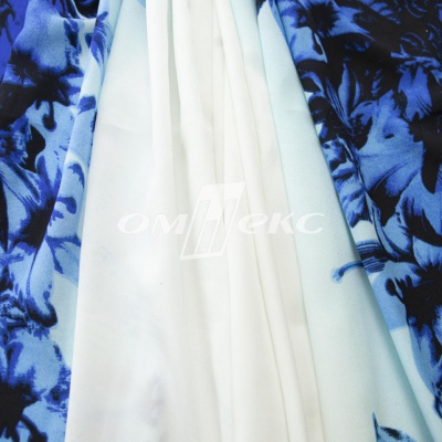Плательная ткань "Фламенко" 19.1, 80 гр/м2, шир.150 см, принт растительный - купить в Нижнем Тагиле. Цена 241.49 руб.