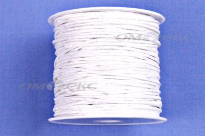 Шнур вощенный (25+/-1ярд) белый  - купить в Нижнем Тагиле. Цена: 104.42 руб.