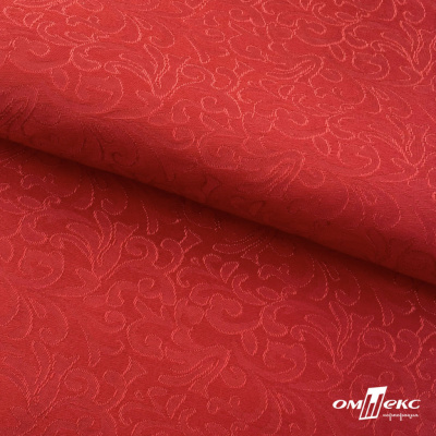 Ткань жаккард королевский, 100% полиэстр 180 г/м 2, шир.150 см, цв-красный - купить в Нижнем Тагиле. Цена 293.39 руб.