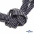 Шнурки #107-07, плоские 130 см, двухцветные цв.серый/чёрный - купить в Нижнем Тагиле. Цена: 23.03 руб.