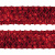 Тесьма с пайетками 3, шир. 35 мм/уп. 25+/-1 м, цвет красный - купить в Нижнем Тагиле. Цена: 1 308.30 руб.